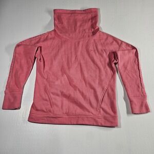 Under Armour Pink Fleece Funnel Neck Pullover Sweatshirt Jacket Womens Size XS